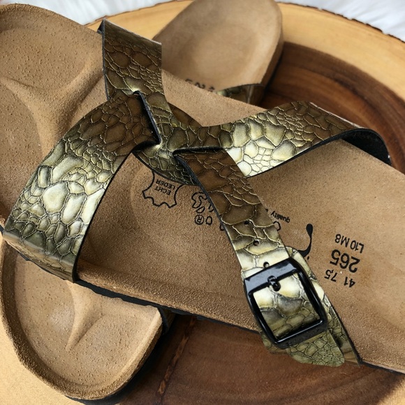 Birkenstock Shoes - 🩴 Birki's by Birkenstock Metallic Snake Skin Print Sandals (41 | 10 - 10 1/2 N)